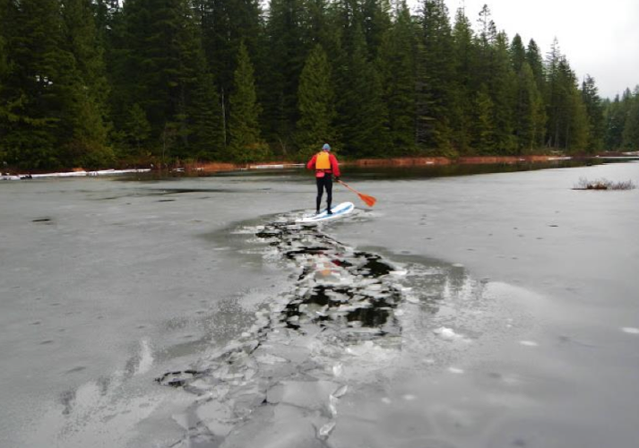 SUP IN THE ICE