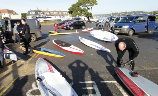 Car park BaySUP downwinder