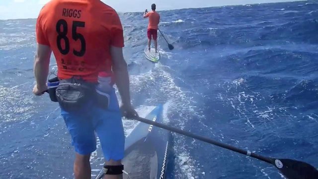 SUP Filming - a new angeal on a downwinder - SUPboarder