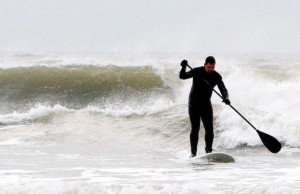 Jon SUP surfing