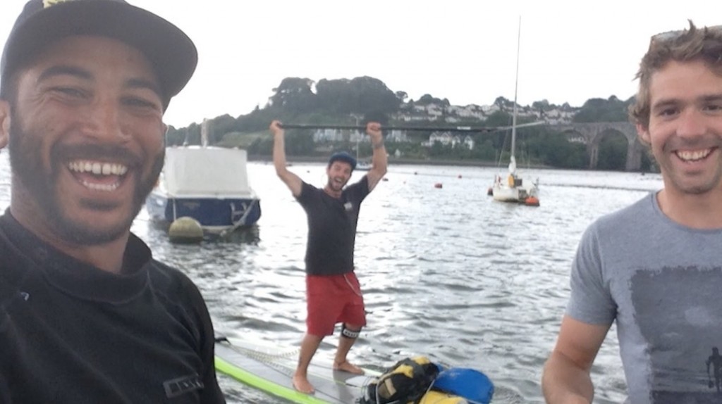 Will and the SUP for Sanctuary paddlers on the river Tamar