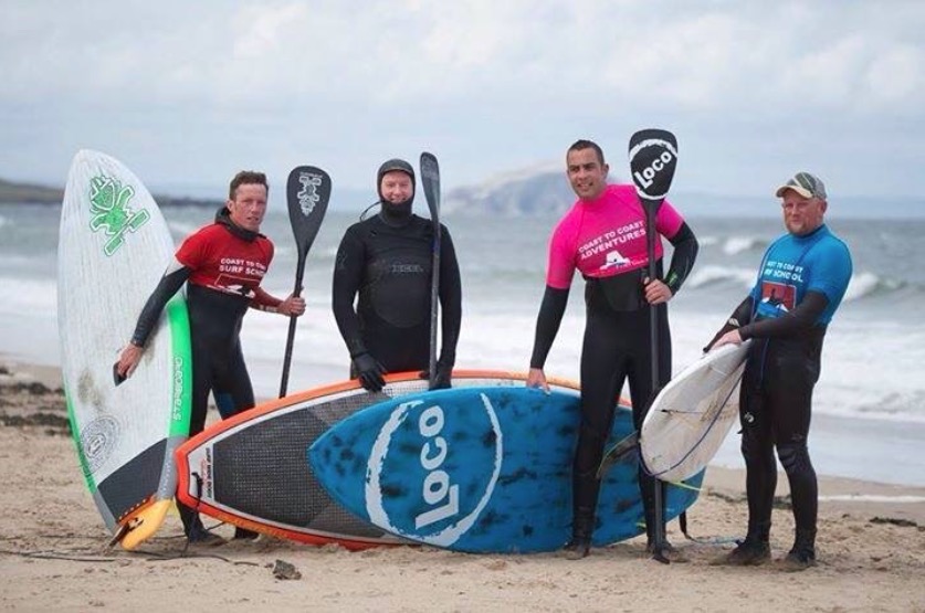 Scottish SUP surfers