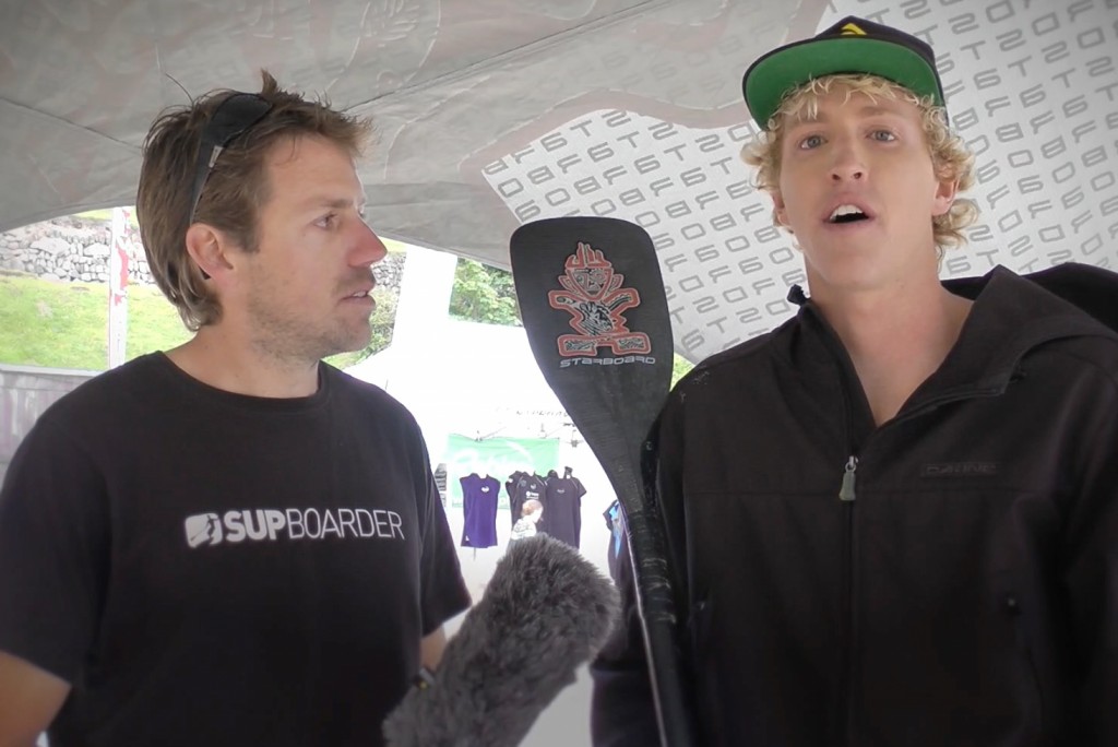 Connor Baxter talks to SUPboarder