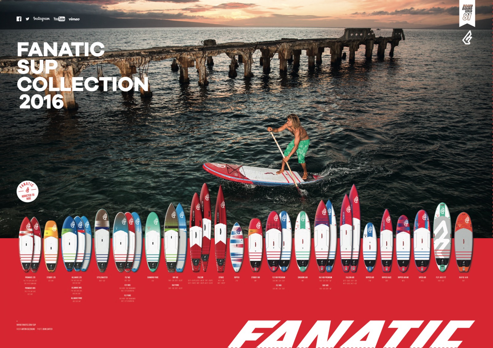 Fanatic SUP range for 2016