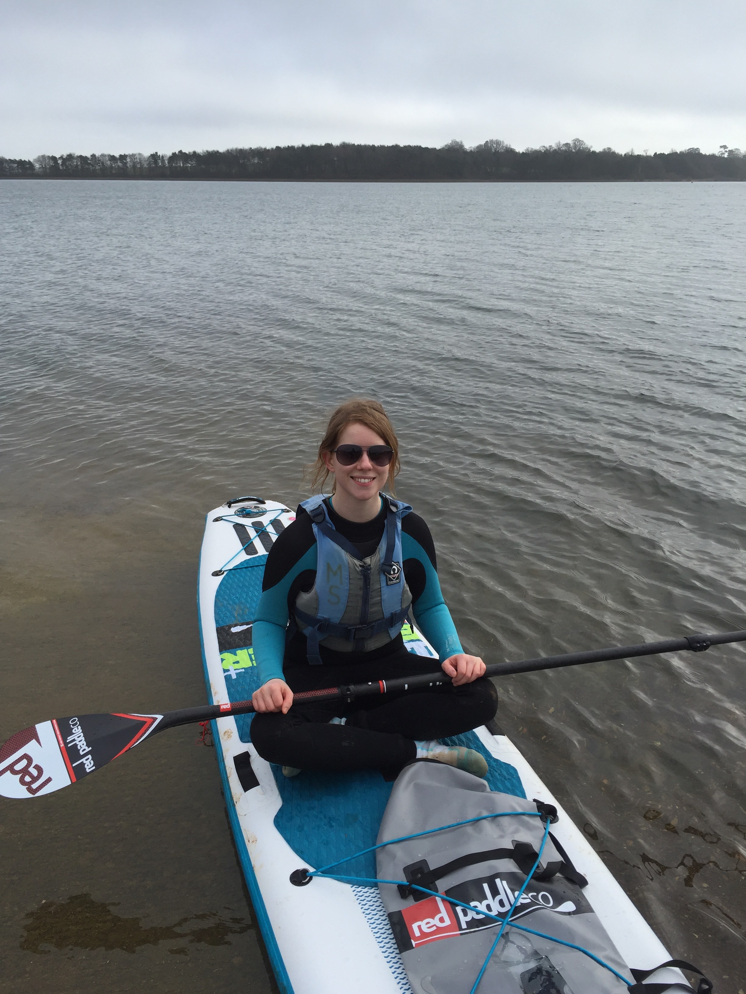 Adrianne Hill trying out her Red Paddle Explorer 13'2"