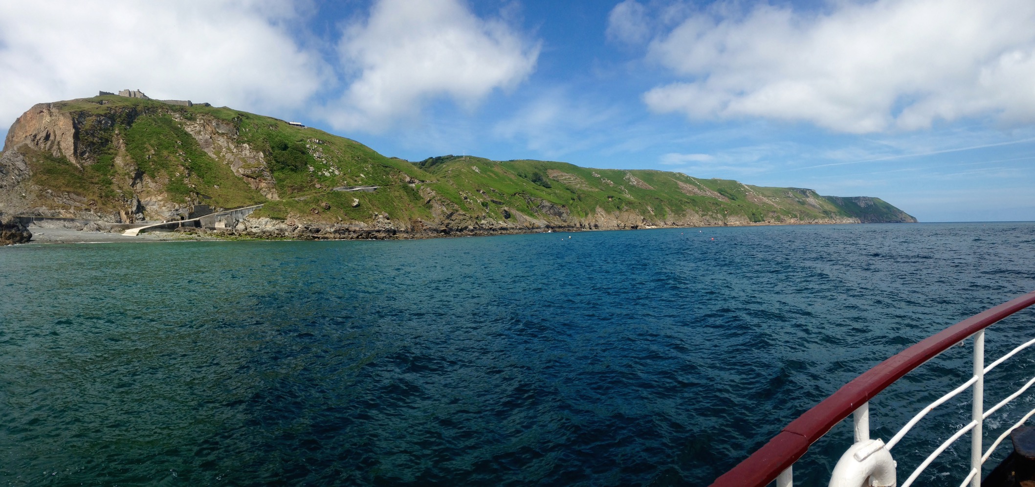 Our first sight of Lundy!