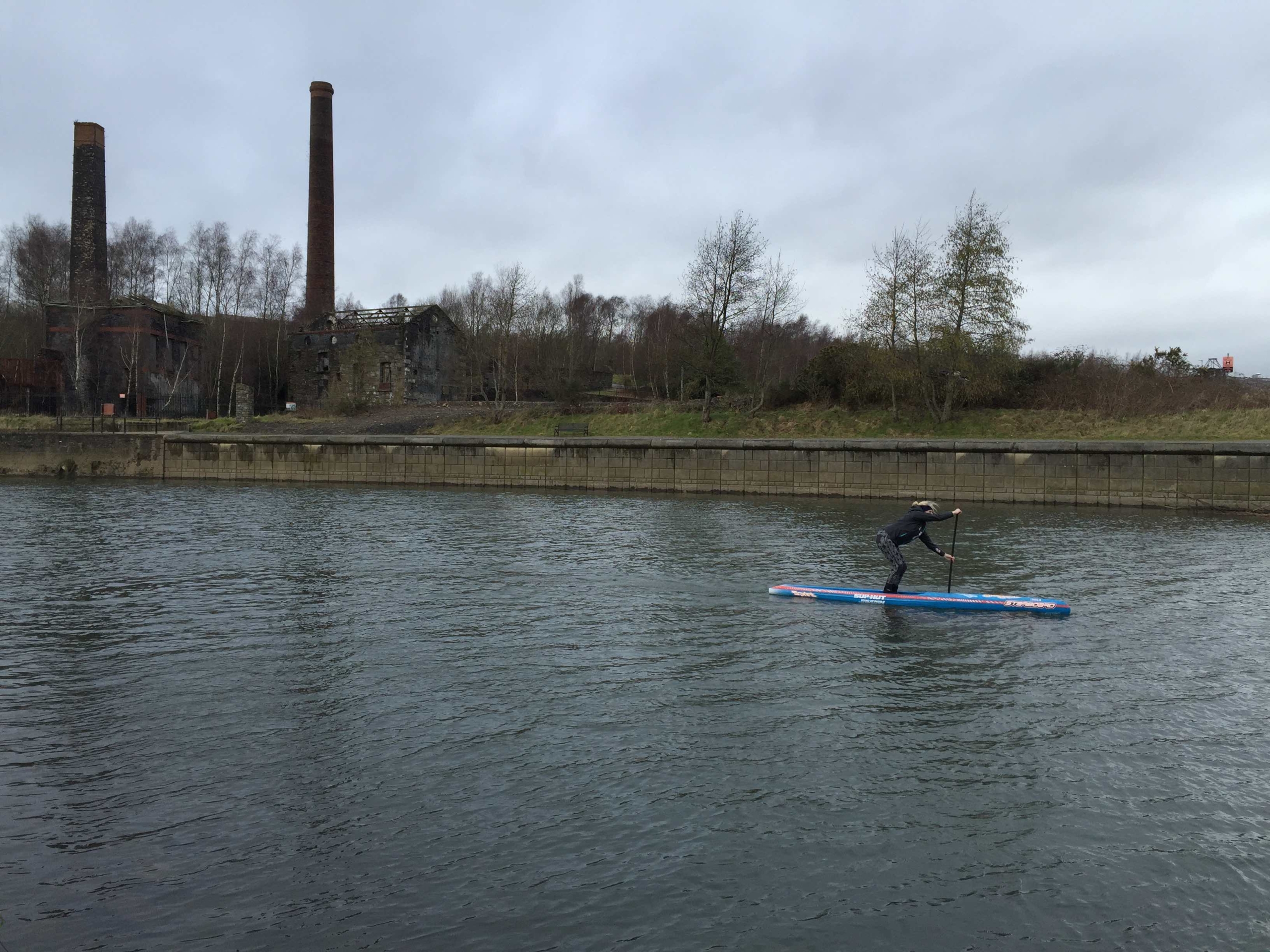 Emily King on SUP