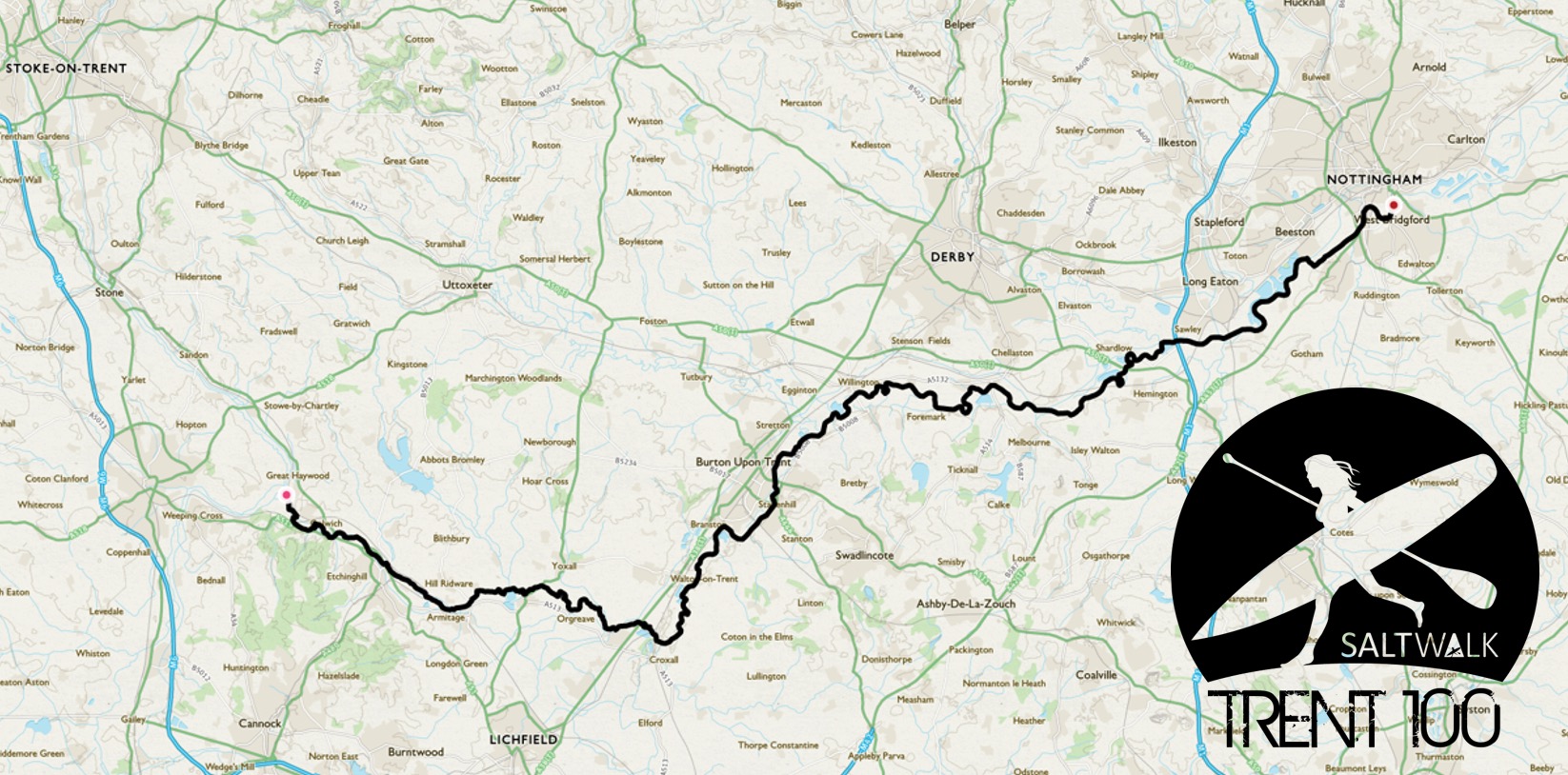 The Trent100 route