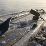 Jared Munch SUPing Lake Superior
