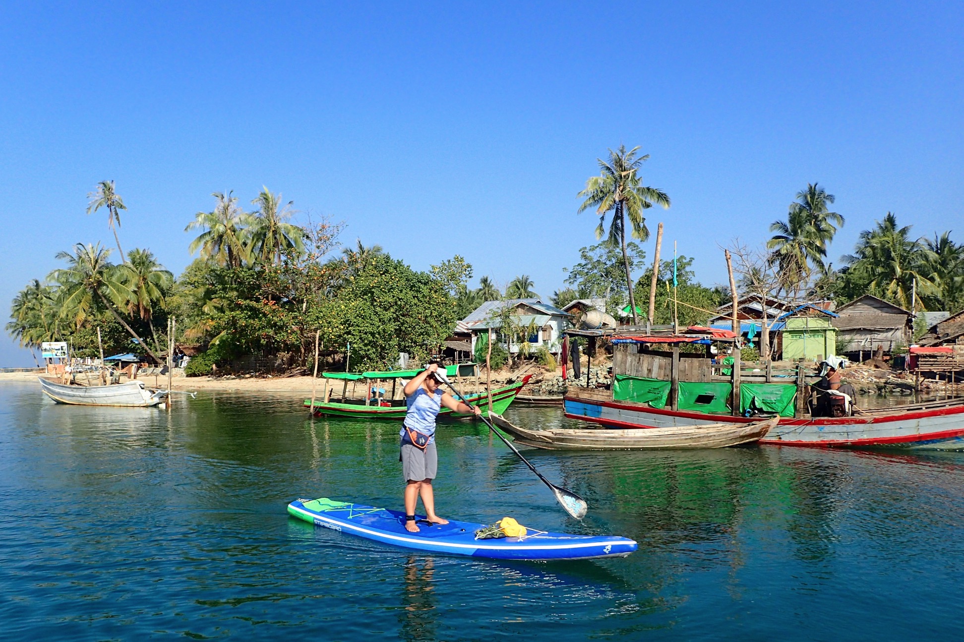 SUP travel in Myanmar