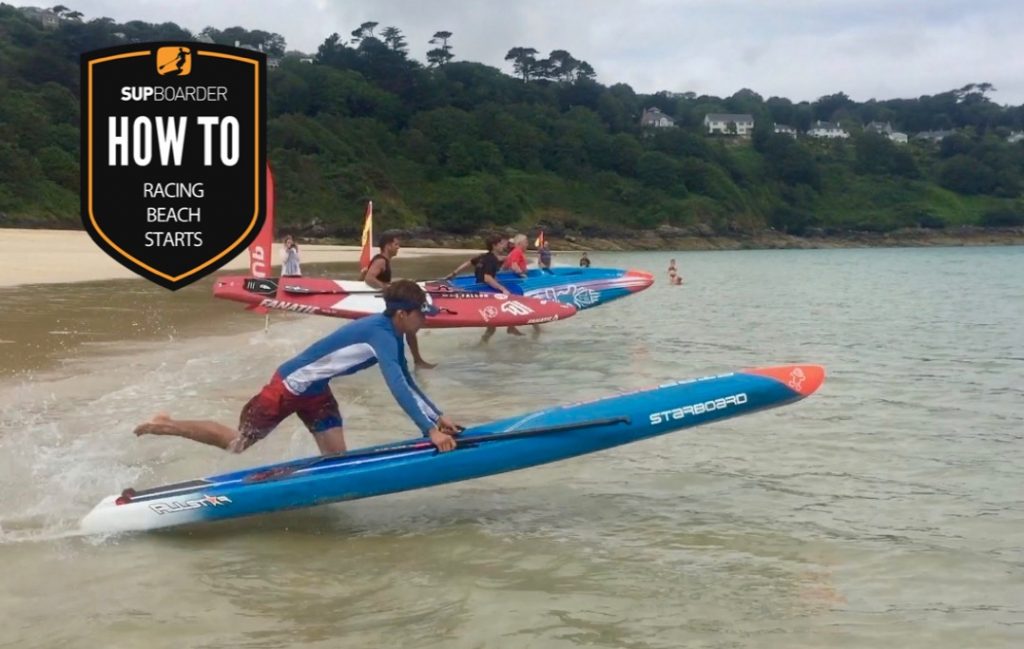 SUP racing beach starts / How to SUP video with Ben Pye