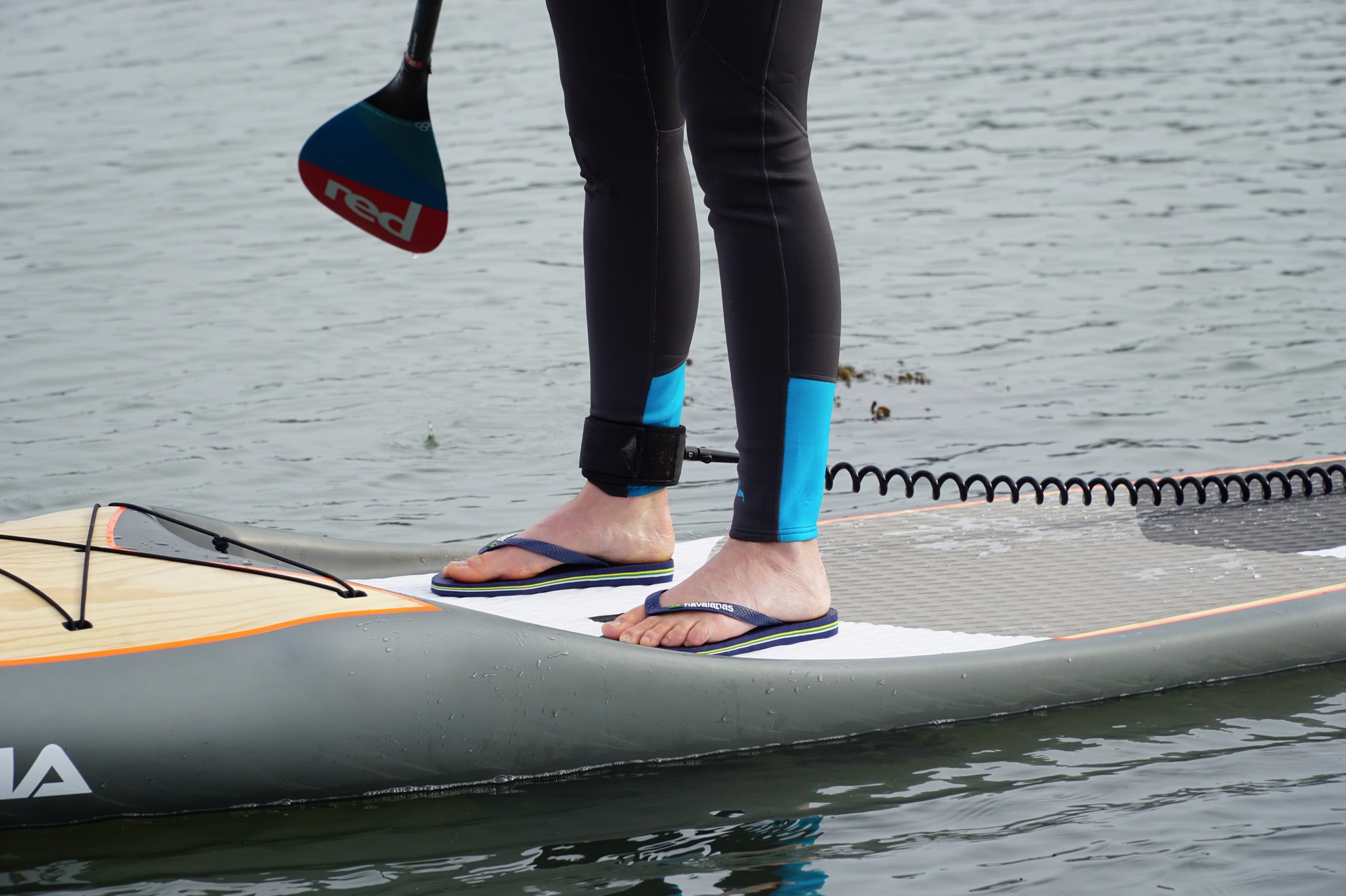 What to wear on your feet paddleboarding? - flip flops