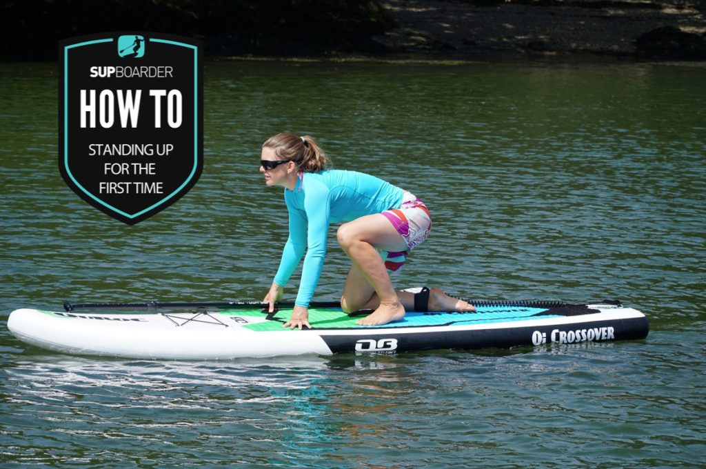Standing up for the first time on a SUP / Getting into SUP how to video