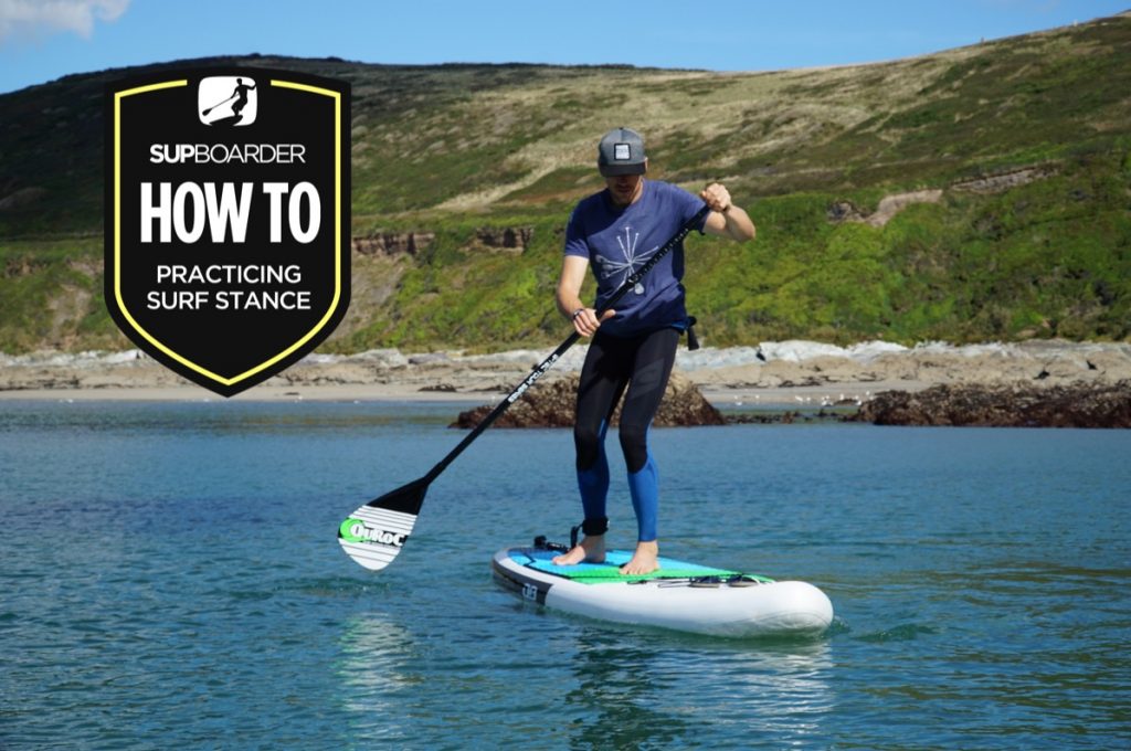 Becoming a SUP surfer – Practicing SUP surf stance / How to video