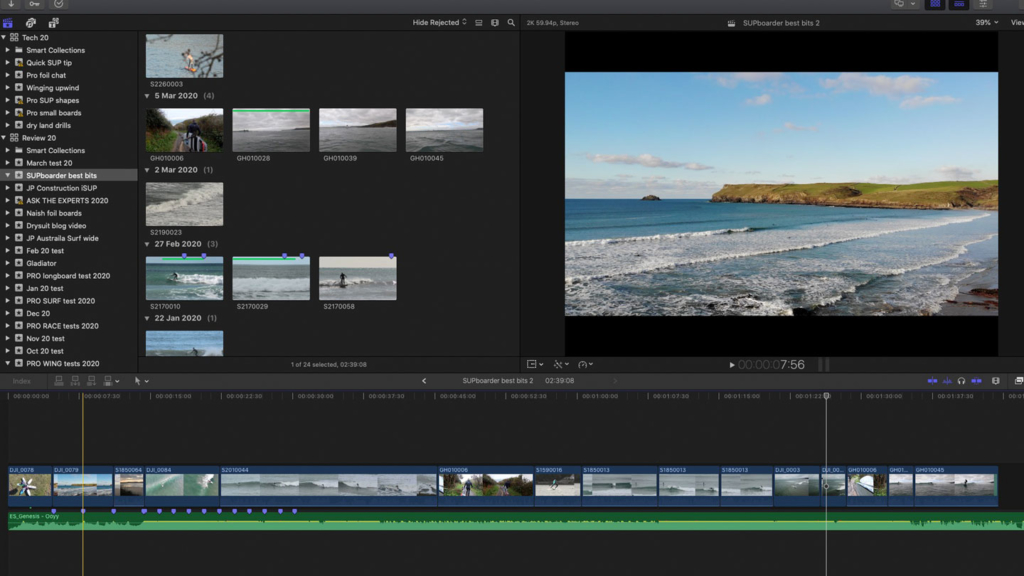 Tips for editing a SUP film / Behind the scene