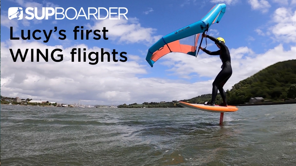 Lucy’s first Wingfoiling flights / Session video highlights