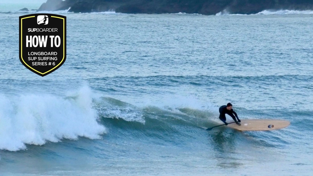 Longboard SUP Surfing Series #6 / Cutback on a Longboard SUP