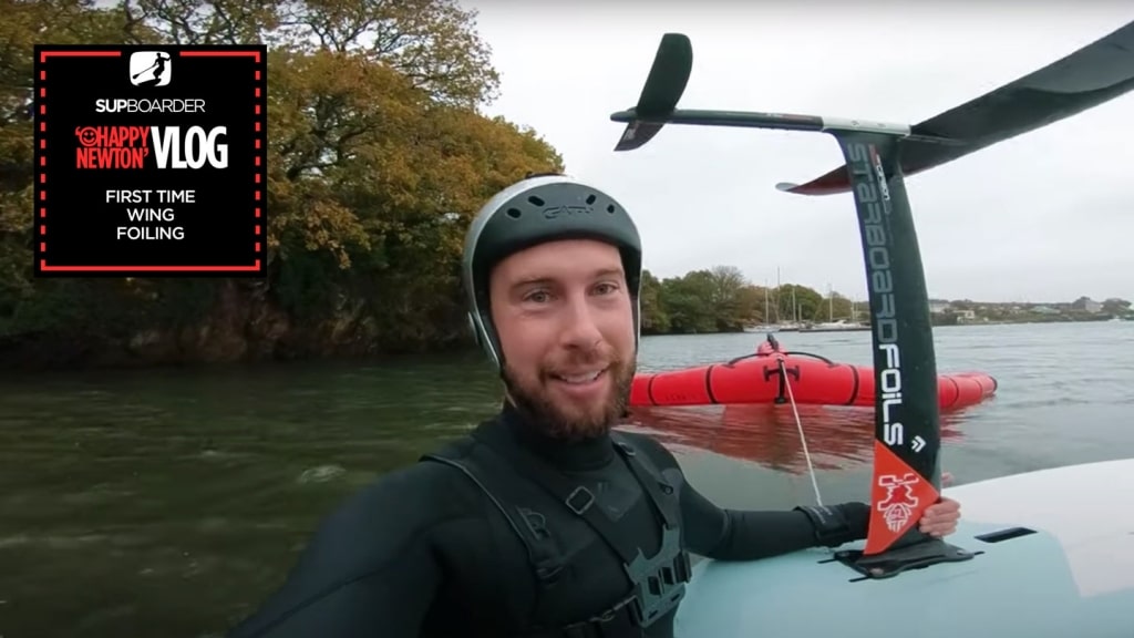SUP Vlogger Ep16 / First Time Wing Foiling