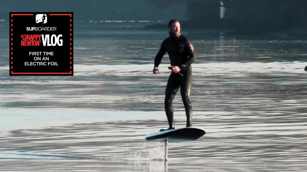 SUP Vlogger Ep 17 First time on an electric foil board