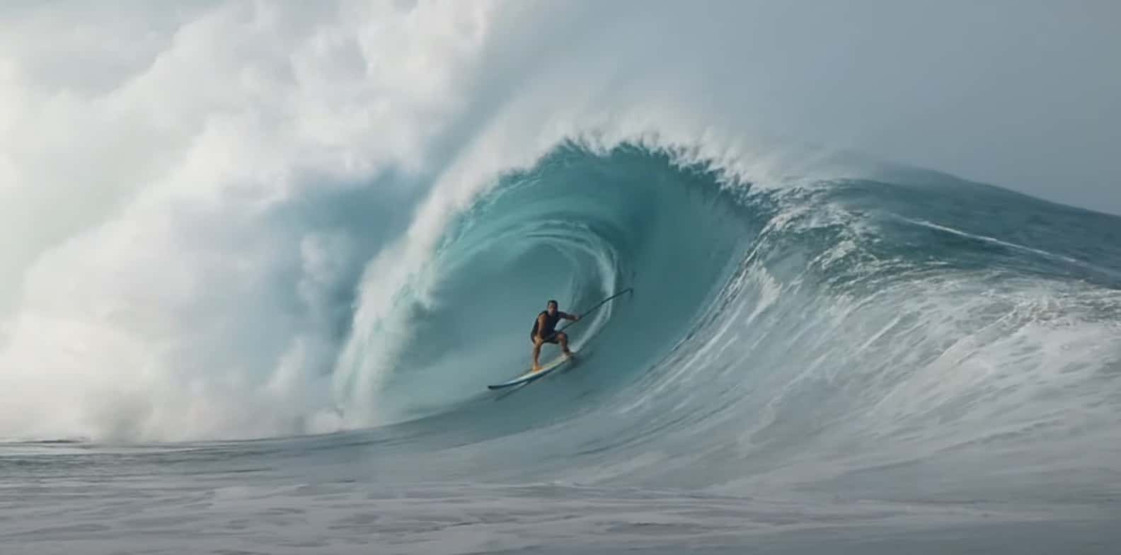 Brave Surfers Paddle into Large Waves at Puerto Escondido