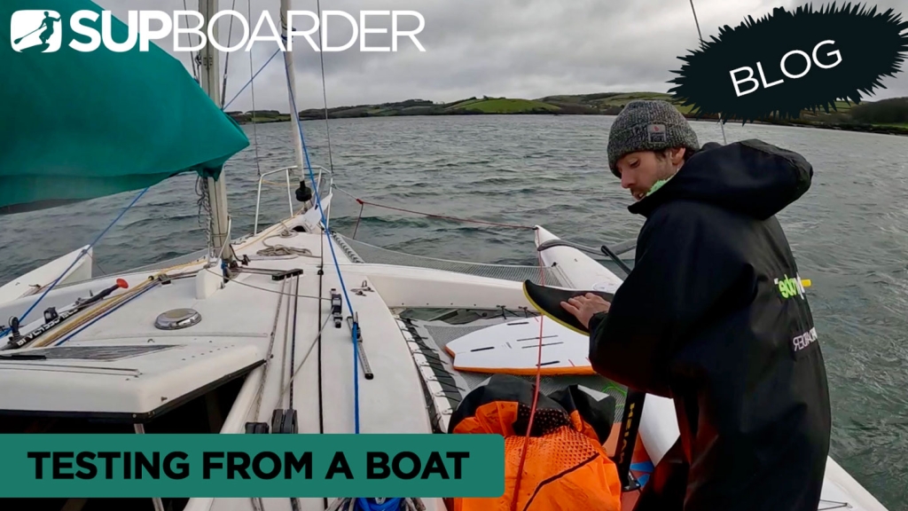 Testing Wing foil toys from the boat / Session blog