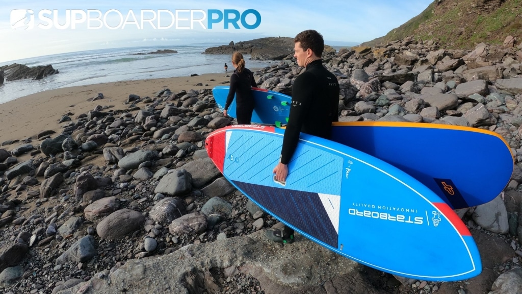 Behind The Scenes of a SUP Surf Review / Vlog