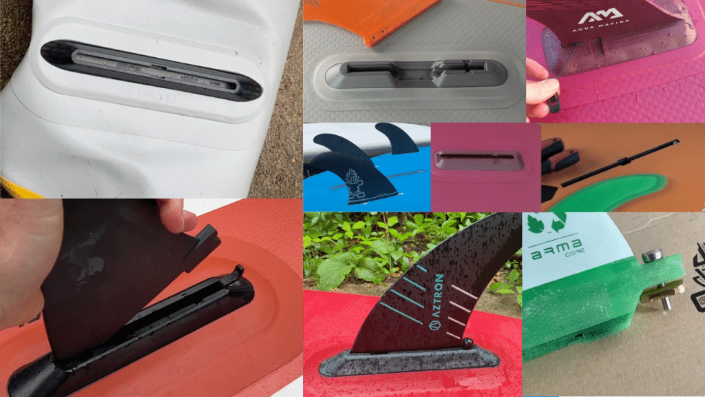 SUP Fin Box Types