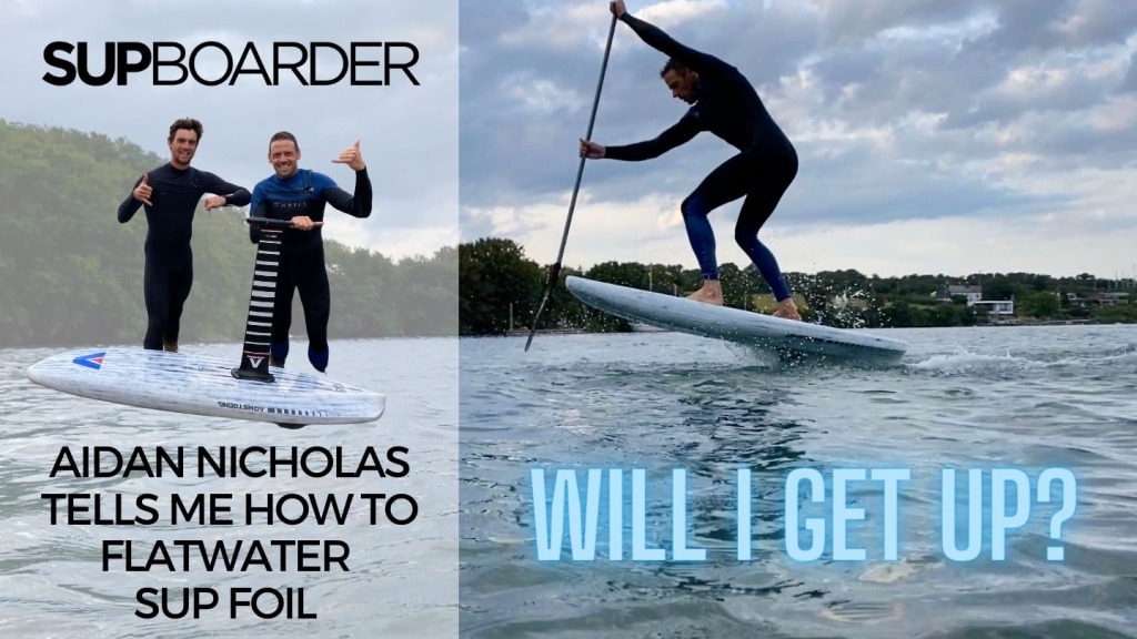 My first flatwater SUP foil session with Aidan Nicholas from Armstrong / Will I get up?!